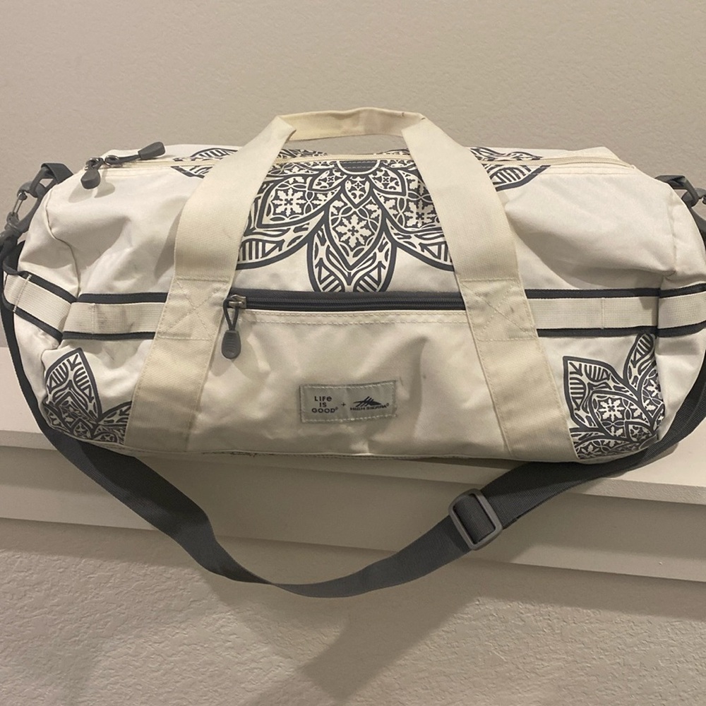 Life is Good duffle bag